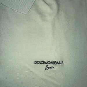 Dolce & Gabbana Cream Polo Shirt Classic Style